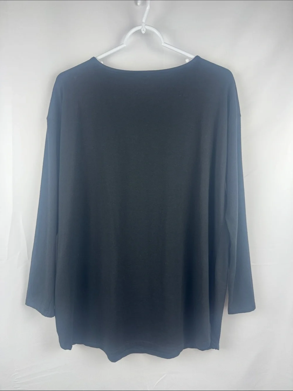 J Jill Luxe Supima Tunic Shirt Black Size S Soft Stretch
